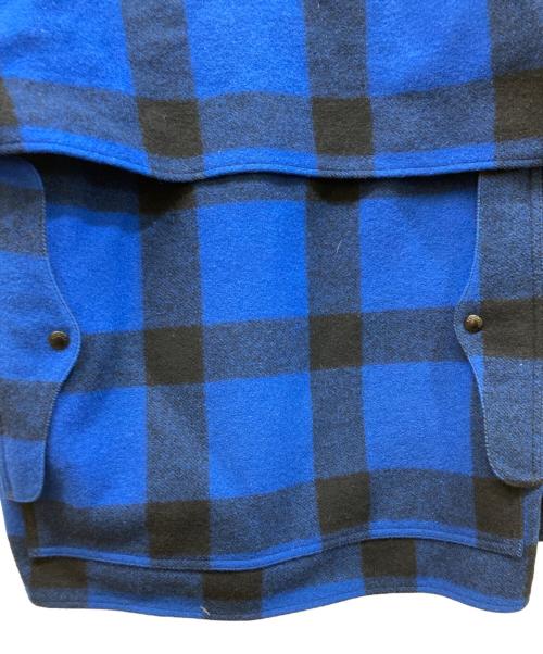 FILSON GARMENT（フィルソン ガーメント）FILSON GARMENT (フィルソン ガーメント) ダブルマッキーノクルーザージャケット ブルー×ブラック サイズ:40の古着・服飾アイテム