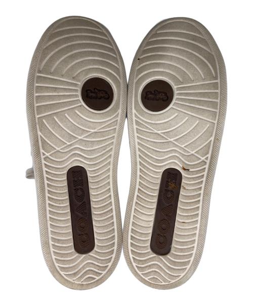 COACH（コーチ）COACH (コーチ) クリップ ハイ トップ スニーカー ベージュ サイズ:	SIZE 24cmの古着・服飾アイテム