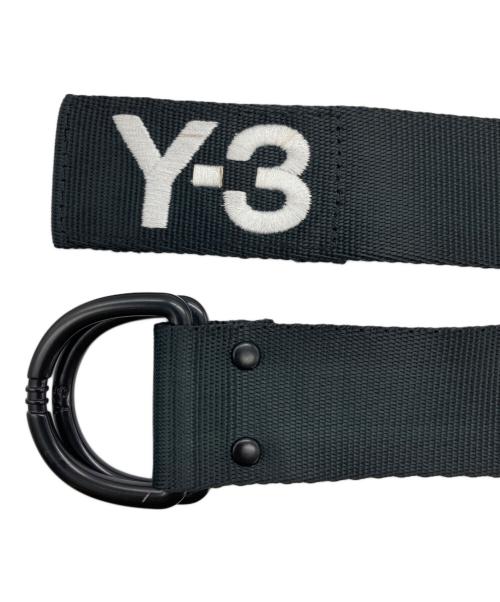 Y-3（ワイスリー）Y-3 (ワイスリー) ダブルリングナイロンベルト ブラックの古着・服飾アイテム