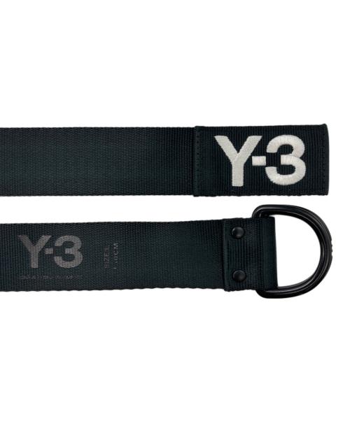 Y-3（ワイスリー）Y-3 (ワイスリー) ダブルリングナイロンベルト ブラックの古着・服飾アイテム