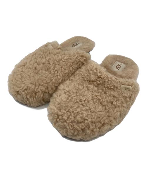 UGG（アグ）UGG (アグ) スリッパ マキシカーリースライド ベージュ サイズ:SIZE 23cmの古着・服飾アイテム