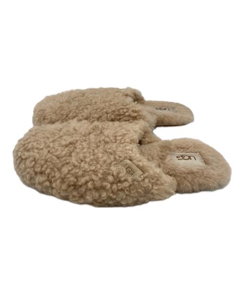 UGG（アグ）UGG (アグ) スリッパ マキシカーリースライド ベージュ サイズ:SIZE 23cmの古着・服飾アイテム