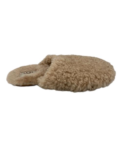 UGG（アグ）UGG (アグ) スリッパ マキシカーリースライド ベージュ サイズ:SIZE 23cmの古着・服飾アイテム