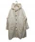 JIL SANDER（ジルサンダー）の古着「フーデットミリタリーコート」｜アイボリー