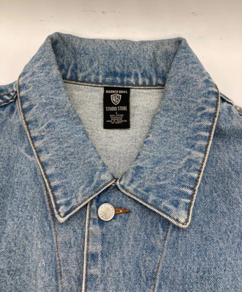 WARNER BROS（ワーナーブラザース）WARNER BROS (ワーナーブラザース) デニムジャケット ブルー サイズ:	SIZE Lの古着・服飾アイテム