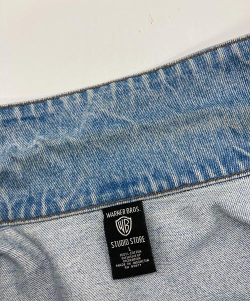 WARNER BROS（ワーナーブラザース）WARNER BROS (ワーナーブラザース) デニムジャケット ブルー サイズ:	SIZE Lの古着・服飾アイテム