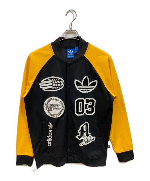 adidas Originals（アディダスオリジナル）adidas originals (アディダスオリジナル) スタジャン ブラック×イエロー サイズ:	SIZE Lの古着・服飾アイテム
