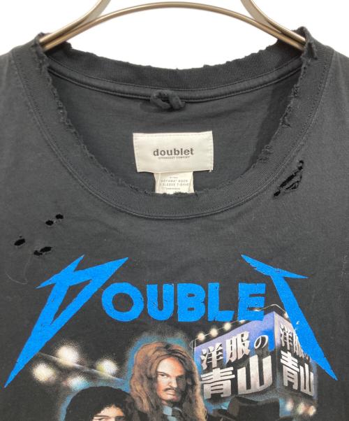 doublet（ダブレット）doublet (ダブレット) AOYAMA ROCK NO SLEEVE T-SHIRT ブラック サイズ:	SIZE Mの古着・服飾アイテム