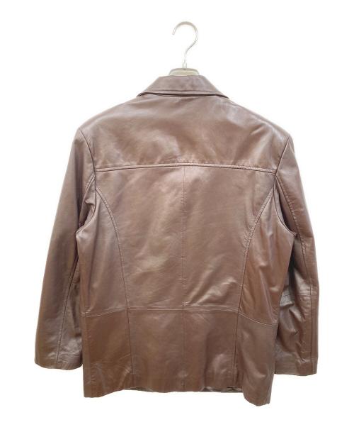 G.GAGLIANO（ジー・ガリアーノ）G.GAGLIANO (ジー・ガリアーノ) レザージャケット ブラウン サイズ:Mの古着・服飾アイテム