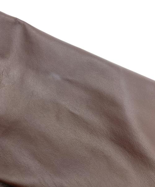 G.GAGLIANO（ジー・ガリアーノ）G.GAGLIANO (ジー・ガリアーノ) レザージャケット ブラウン サイズ:Mの古着・服飾アイテム