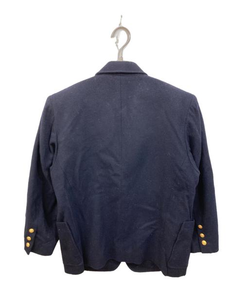 I.S. ISSEY MIYAKE（イッセイ ミヤケ）I.S. ISSEY MIYAKE (イッセイ ミヤケ) ウールブレザージャケット ネイビー サイズ:7の古着・服飾アイテム