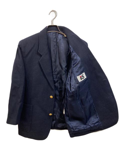 I.S. ISSEY MIYAKE（イッセイ ミヤケ）I.S. ISSEY MIYAKE (イッセイ ミヤケ) ウールブレザージャケット ネイビー サイズ:7の古着・服飾アイテム