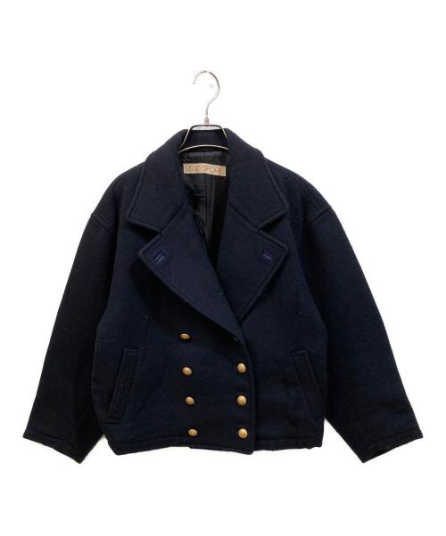 ISSEY SPORT（イッセイスポーツ）ISSEY SPORT (イッセイスポーツ) ダブルウールジャケット ネイビー サイズ:7の古着・服飾アイテム