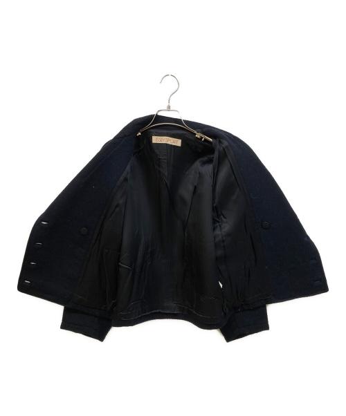 ISSEY SPORT（イッセイスポーツ）ISSEY SPORT (イッセイスポーツ) ダブルウールジャケット ネイビー サイズ:7の古着・服飾アイテム