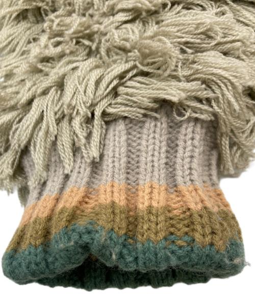 ISSEY MIYAKE（イッセイミヤケ）ISSEY MIYAKE (イッセイミヤケ) フリンジニットカーディガン ベージュ サイズ:サイズ表記なしの古着・服飾アイテム