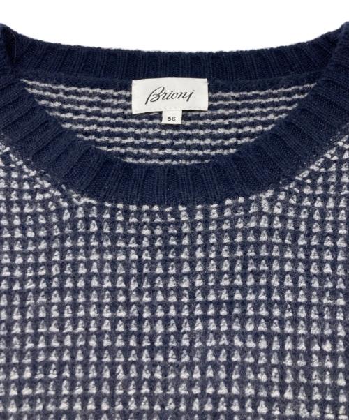 BRIONI（ブリオーニ）BRIONI (ブリオーニ) カシミヤニット ネイビー サイズ:	SIZE 56の古着・服飾アイテム