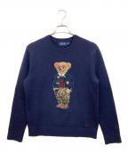 POLO RALPH LAURENポロ・ラルフローレン）の古着「ポロベアーニット」｜ネイビー