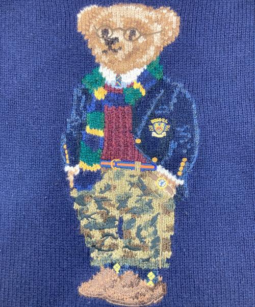 POLO RALPH LAUREN（ポロ・ラルフローレン）POLO RALPH LAUREN (ポロ・ラルフローレン) ポロベアーニット ネイビー サイズ:Ｓの古着・服飾アイテム