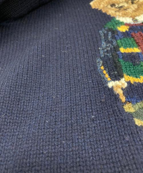 POLO RALPH LAUREN（ポロ・ラルフローレン）POLO RALPH LAUREN (ポロ・ラルフローレン) ポロベアーニット ネイビー サイズ:Ｓの古着・服飾アイテム