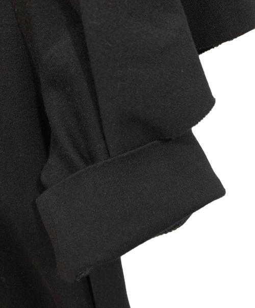 RED VALENTINO（レッドヴァレンティノ）RED VALENTINO (レッドヴァレンティノ) フレア半袖ワンピース ブラック サイズ:	SIZE Sの古着・服飾アイテム