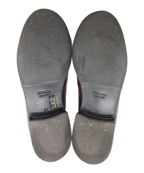 PRADA（プラダ）PRADA (プラダ) ペニーローファー ブラウン サイズ:37の古着・服飾アイテム