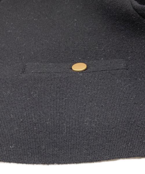 uncrave（アンクレイヴ）uncrave (アンクレイヴ) ウールナイロン ジャガード ニットカーディガン ブラック サイズ:SIZE 1の古着・服飾アイテム