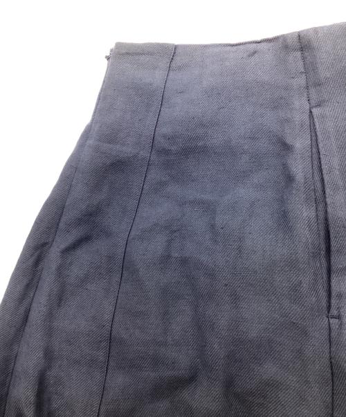 MADISON BLUE（マディソンブルー）MADISON BLUE (マディソンブルー) PANEL FLARE SKIRT LINEN TWILL ネイビー サイズ:	SIZE 01の古着・服飾アイテム