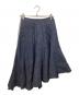 MADISON BLUE（マディソンブルー）の古着「PANEL FLARE SKIRT LINEN TWILL」｜ネイビー