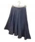 MADISON BLUE (マディソンブルー) PANEL FLARE SKIRT LINEN TWILL ネイビー サイズ:	SIZE 01：7000円