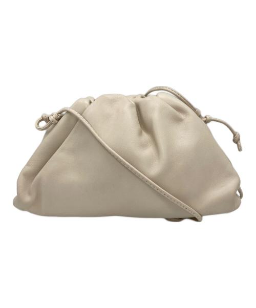 BOTTEGA VENETA（ボッテガベネタ）BOTTEGA VENETA (ボッテガベネタ) ミニザポーチ アイボリーの古着・服飾アイテム