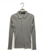 POLO RALPH LAURENポロ・ラルフローレン）の古着「ニットポロシャツ」｜グレー