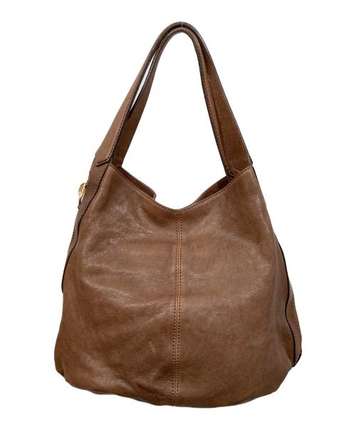 GIVENCHY（ジバンシィ）GIVENCHY (ジバンシィ) サイドジップレザーワンショルダーバッグ ブラウンの古着・服飾アイテム