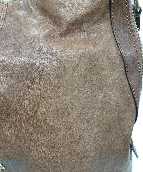 GIVENCHY（ジバンシィ）GIVENCHY (ジバンシィ) サイドジップレザーワンショルダーバッグ ブラウンの古着・服飾アイテム