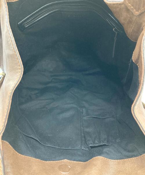 GIVENCHY（ジバンシィ）GIVENCHY (ジバンシィ) サイドジップレザーワンショルダーバッグ ブラウンの古着・服飾アイテム