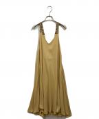 Diagram GRACE CONTINENTALダイアグラム グレースコンチネンタル）の古着「バックサテンキャミワンピース」｜イエロー