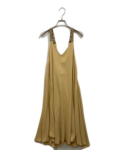 Diagram GRACE CONTINENTAL（ダイアグラム グレースコンチネンタル）Diagram GRACE CONTINENTAL (ダイアグラム グレースコンチネンタル) バックサテンキャミワンピース イエロー サイズ:	SIZE 36の古着・服飾アイテム