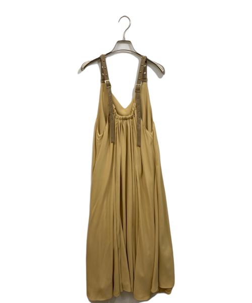 Diagram GRACE CONTINENTAL（ダイアグラム グレースコンチネンタル）Diagram GRACE CONTINENTAL (ダイアグラム グレースコンチネンタル) バックサテンキャミワンピース イエロー サイズ:	SIZE 36の古着・服飾アイテム