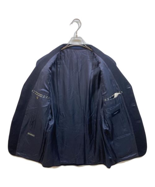 BURBERRY LONDON（バーバリーロンドン）BURBERRY LONDON (バーバリーロンドン) ウールテーラードジャケット ネイビー サイズ:	SIZE 48の古着・服飾アイテム