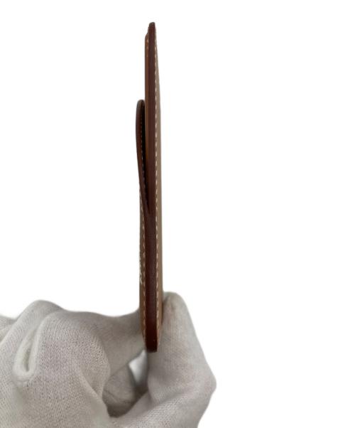 HERMES（エルメス）HERMES (エルメス) カードケース 《MagSafe》 エマン “シュヴァル” ゴールドの古着・服飾アイテム