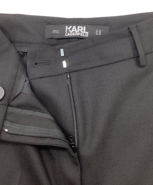 Karl Lagerfeld（カール ラガーフェルド）Karl Lagerfeld (カール ラガーフェルド) テーパードパンツ ブラック サイズ:44の古着・服飾アイテム