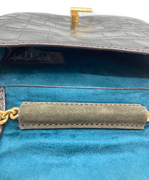 Sandro（サンドロ）Sandro (サンドロ) スウェード切替型押しショルダーバッグ ブラックの古着・服飾アイテム