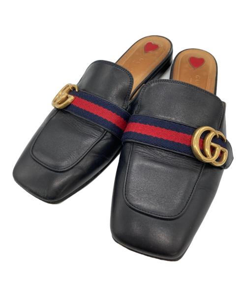 GUCCI（グッチ）GUCCI (グッチ) プリンスタウン ブラック サイズ:38の古着・服飾アイテム
