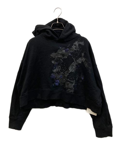 Y's（ワイズ）Y's (ワイズ) クロップドパーカー ブラック サイズ:SIZE 2の古着・服飾アイテム