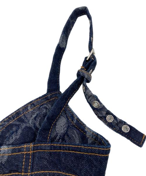 FETICO（フェティコ）FETICO (フェティコ) STUDIOUS (ステュディオス) 別注ROSE DENIM BUSTIER ネイビー サイズ:SIZE 1の古着・服飾アイテム
