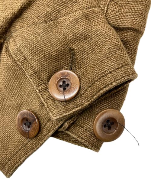 BANANA REPUBLIC（バナナリパブリック）BANANA REPUBLIC (バナナリパブリック) リネンカバーオールジャケット ブラウン サイズ:	SIZE XSの古着・服飾アイテム