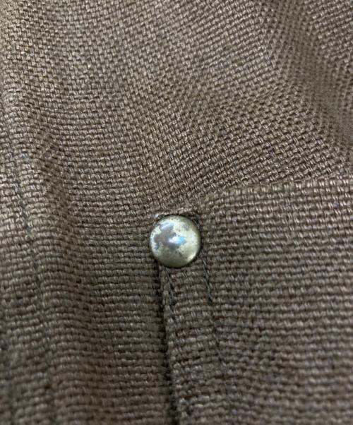 BANANA REPUBLIC（バナナリパブリック）BANANA REPUBLIC (バナナリパブリック) リネンカバーオールジャケット ブラウン サイズ:	SIZE XSの古着・服飾アイテム