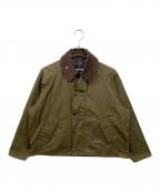 Barbourバブアー）の古着「TRANSPORT ポリエステルコットン ピーチスキン ジャケット」｜オリーブ