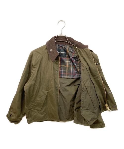 Barbour（バブアー）Barbour (バブアー) TRANSPORT ポリエステルコットン ピーチスキン ジャケット オリーブ サイズ:34の古着・服飾アイテム