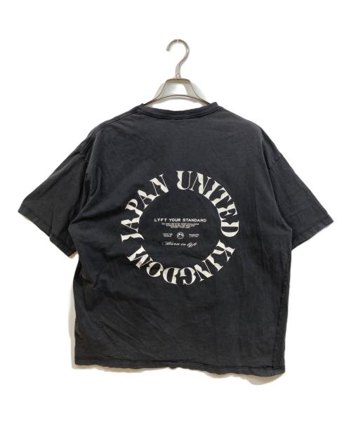 Lyft（リフト）Lyft (リフト) サークルロゴTシャツ ブラック サイズ:XLの古着・服飾アイテム