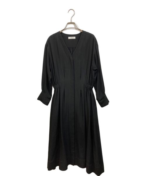 ebure（エブール）ebure (エブール) シャツワンピース ブラック サイズ:36の古着・服飾アイテム